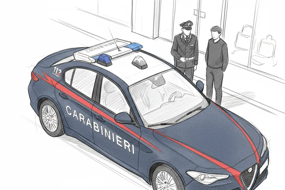Illustrazione a corredo: Ruba vestiti all'Ovs di Concesio, poi spintona un addetto: cosa succede dopo?