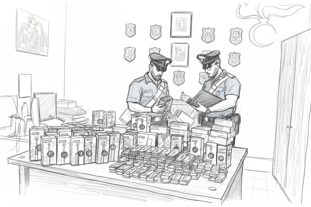 Illustrazione a corredo: Tre arrestati: nel bagagliaio la refurtiva del furto a Roncadelle