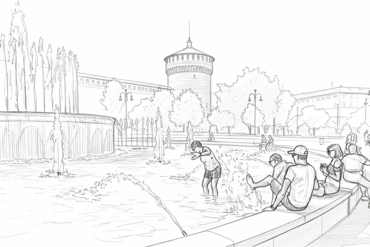 Illustrazione a corredo: Brescia in bollino rosso: 19 città nella morsa del caldo, ma la domanda è una sola — quanto durerà ancora?