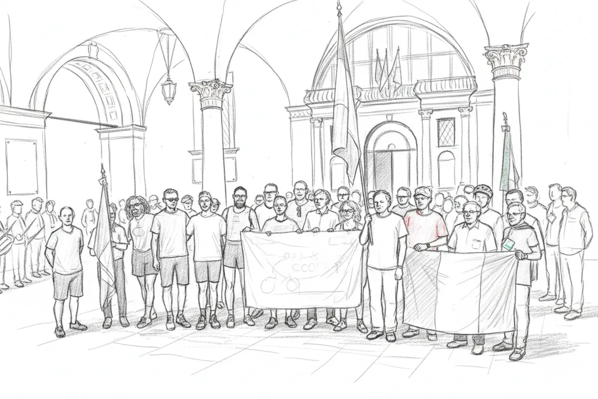 Illustrazione a corredo: Staffetta delle stragi: cosa spinge Brescia a raccogliere il testimone della memoria ogni anno?