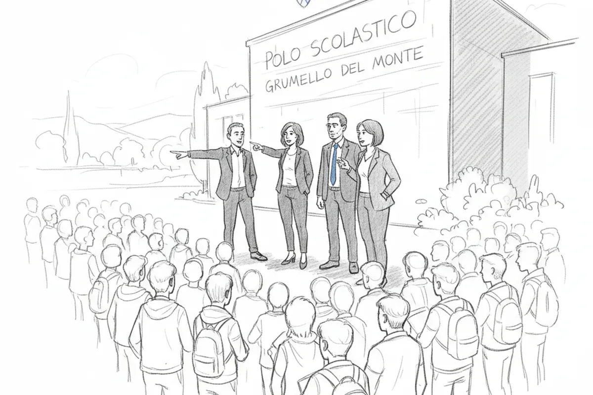 Illustrazione a corredo: 500 studenti salvati all’ultimo minuto: chi sono i 4 eroi che hanno evitato il caos a Grumello