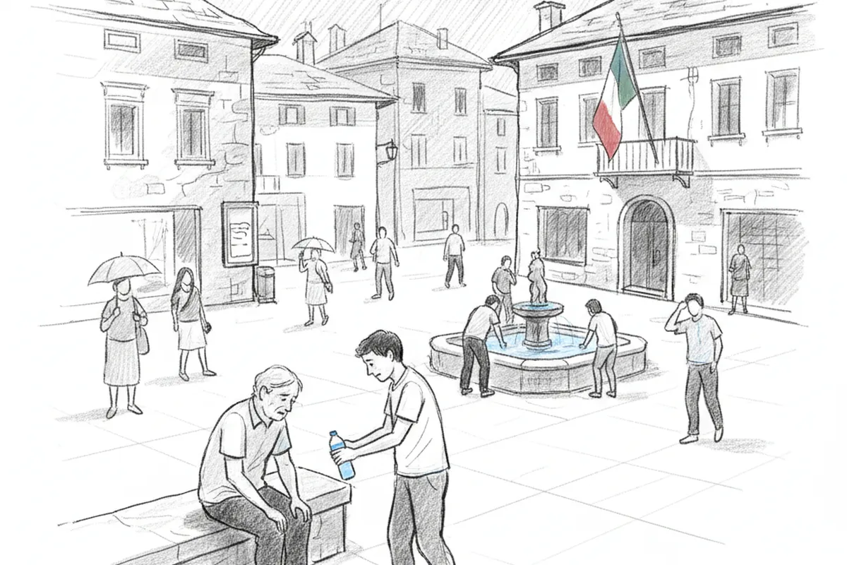 Illustrazione a corredo: Allerta gialla per il caldo in Trentino: i sintomi da non sottovalutare