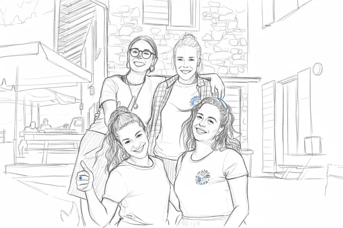 Illustrazione a corredo: A 1.615 metri quattro donne mandano avanti una malga: tra 60 manze e ospiti in Vespa