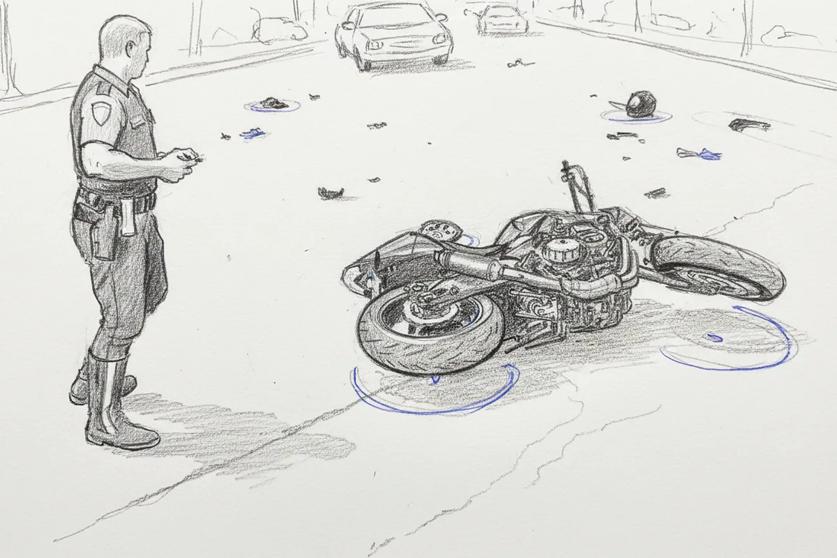 Illustrazione a corredo: La svolta davanti alla ferramenta: muore in moto Francesco Lanfranchi