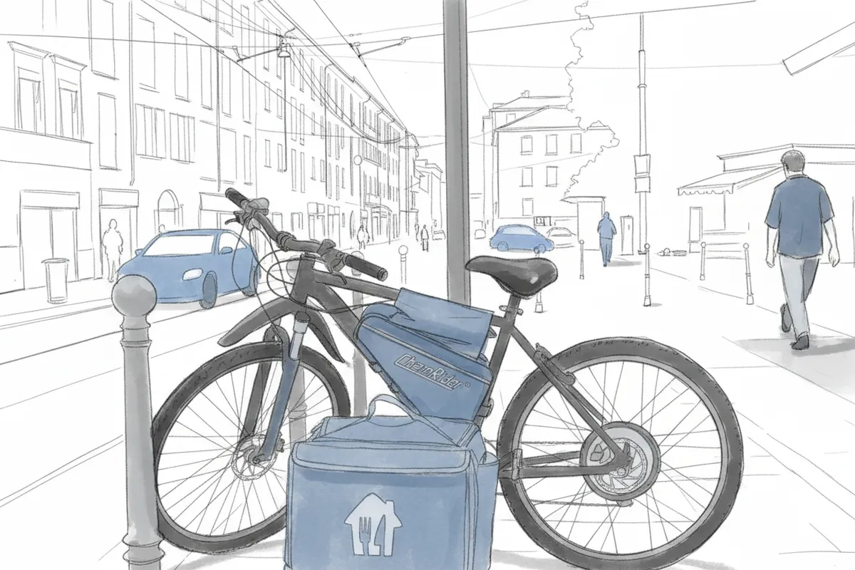 Illustrazione a corredo: Caldo estremo, niente consegne: ma per i rider quello stop vale davvero zero euro?