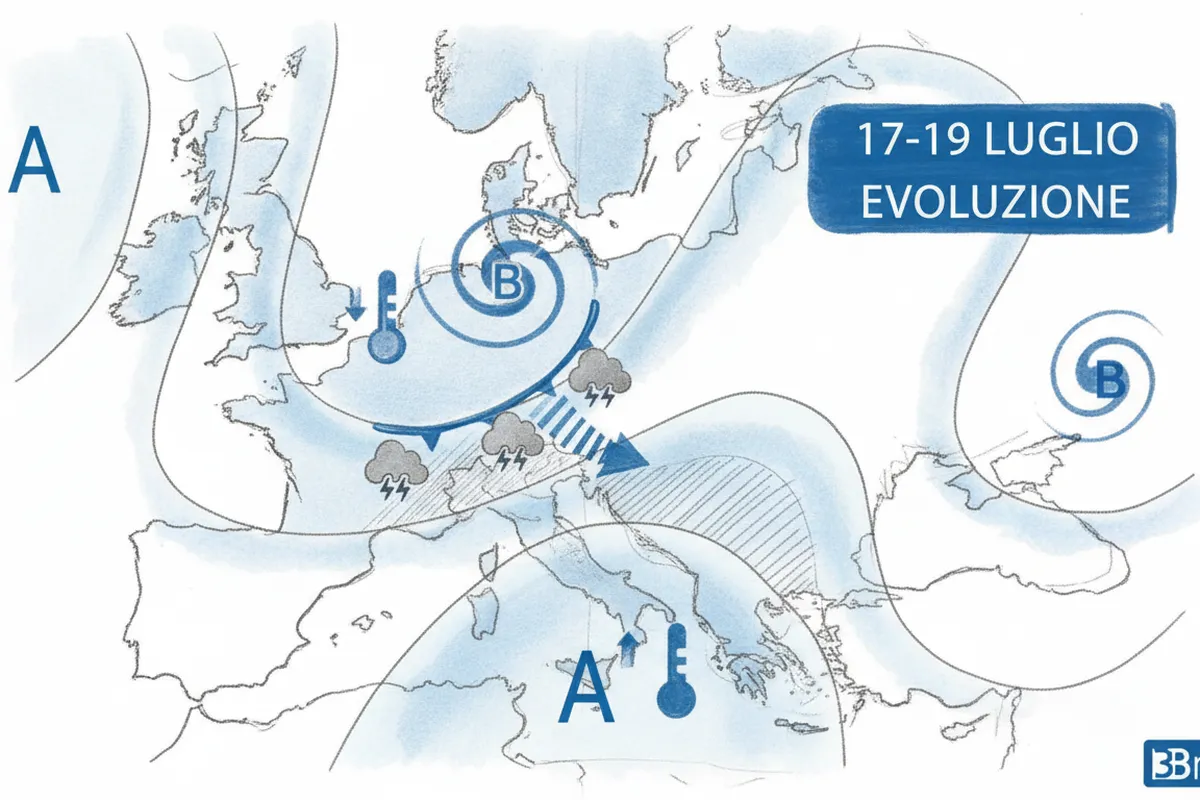 Illustrazione a corredo: Caldo record fino a 45°C: ecco il giorno esatto in cui finalmente arriva il crollo delle temperature