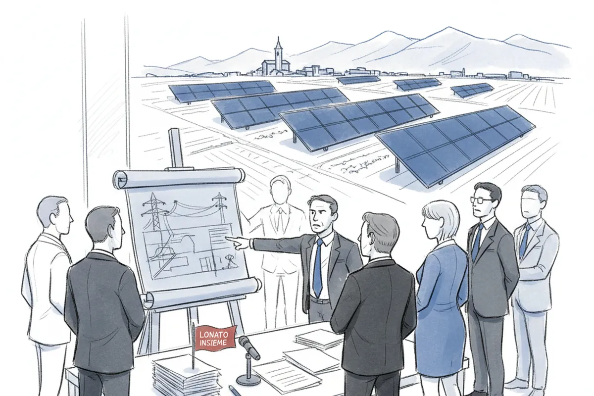Illustrazione a corredo: Agrivoltaico a Lonato: 79 ettari di campi nel mirino, l'opposizione chiede chiarezza