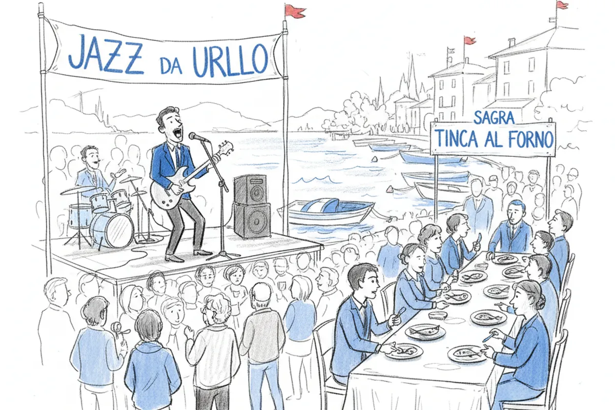 Illustrazione a corredo: Clusane d'Iseo: jazz sold-out e la Tinca al Forno animano l'estate