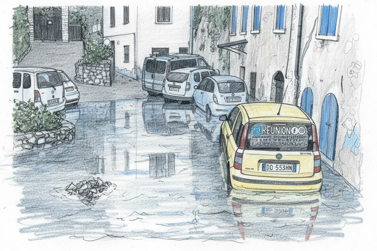 Illustrazione a corredo: Bresciano sotto la furia del maltempo: gru crollata, tetti scoperchiati e strade bloccate