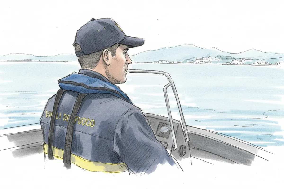 Illustrazione a corredo: Si tuffa nel lago per salvare un bambino e scompare: ore di ansia a Sirmione