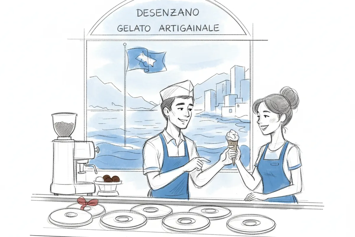 Illustrazione a corredo: Solo due gelaterie sul Garda hanno ottenuto questo prestigioso premio: ecco qual è quella di Desenzano