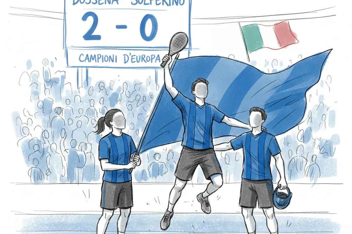 Illustrazione a corredo: Il Dossena umilia i campioni d'Europa e vola ai play-off: lo Scudetto è a un passo
