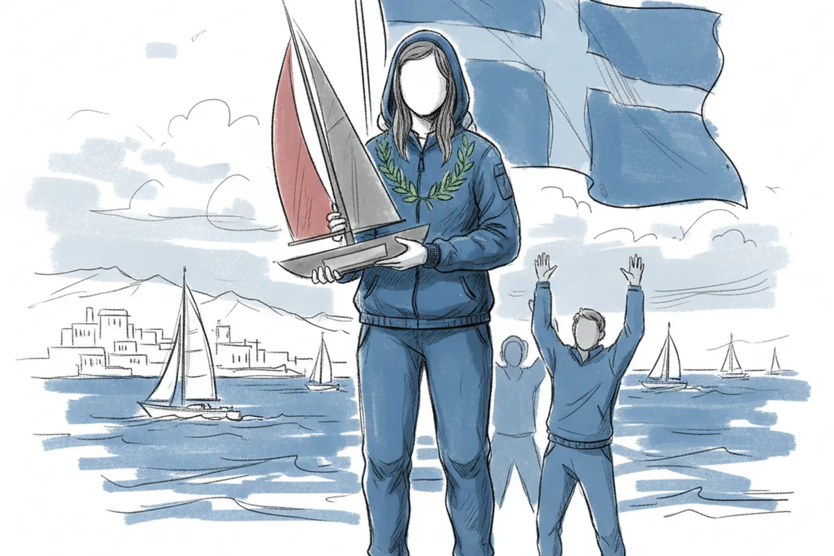 Illustrazione a corredo: Ha dominato per quattro giorni in Grecia: ecco chi è la giovane velista del Garda salita sul tetto d'Europa