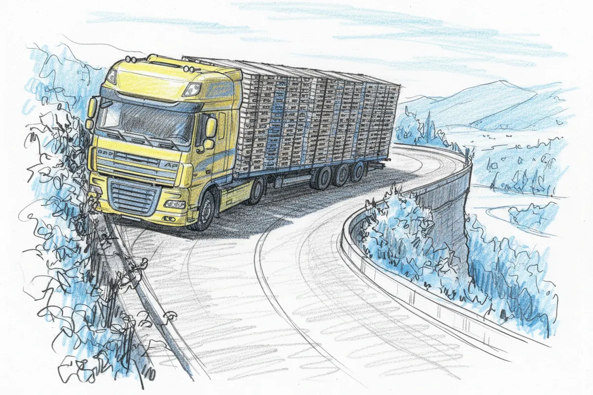 Illustrazione a corredo: Camion di traverso sulla Sp510: 6 km di code e traffico nel caos, cosa è successo?