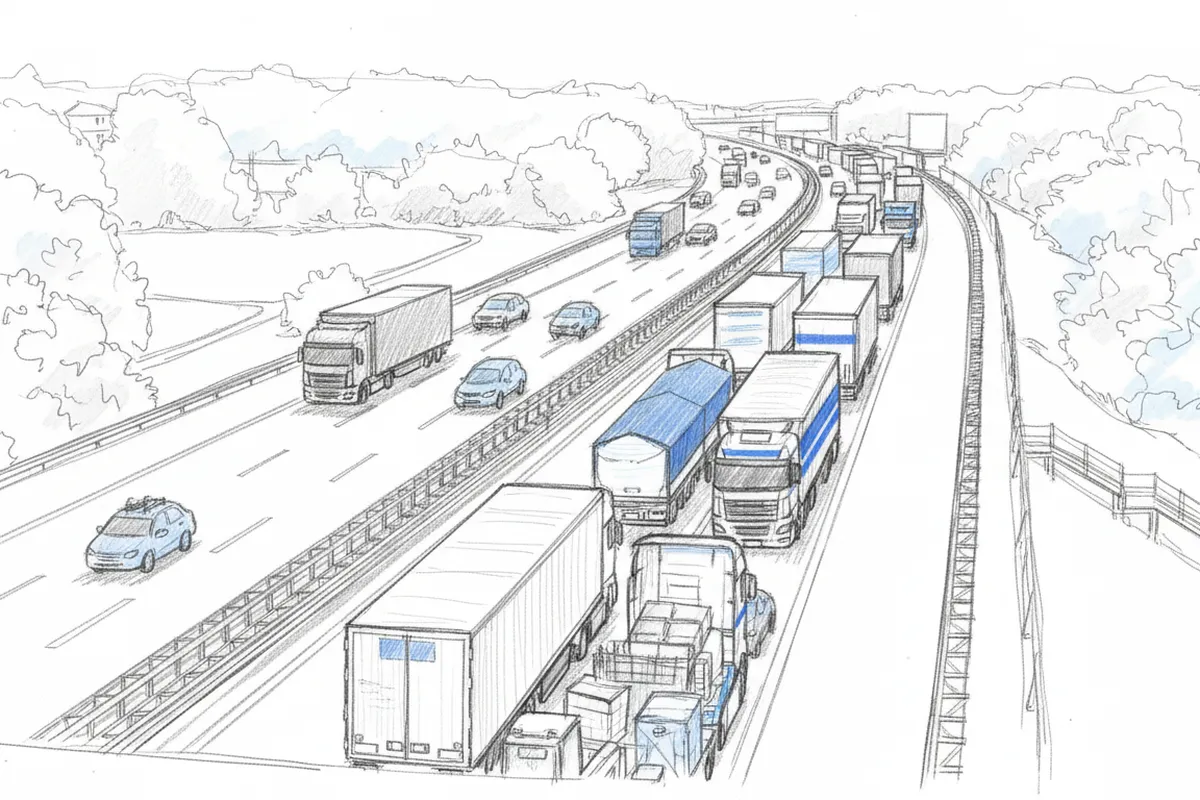 Illustrazione a corredo: A4 nel Bresciano, due incidenti in poche ore: quanti chilometri di coda?