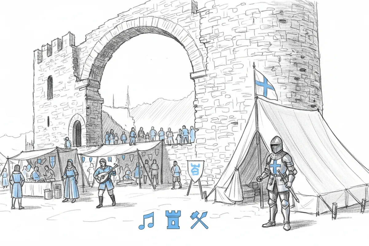 Illustrazione a corredo: CimbergoMedievale: cosa succede davvero al castello il 25 e 26 luglio?