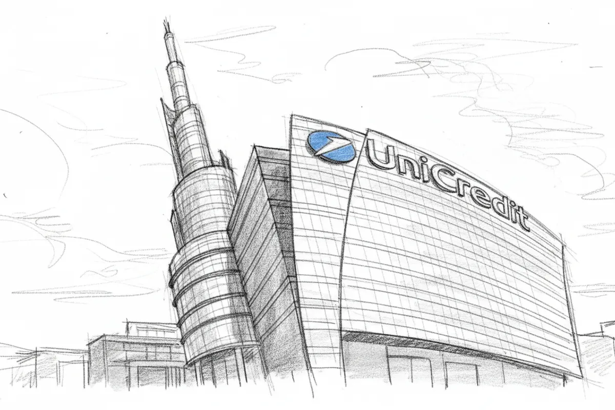 Illustrazione a corredo: Unicredit vola a 6,3 miliardi: mai così bene in un semestre