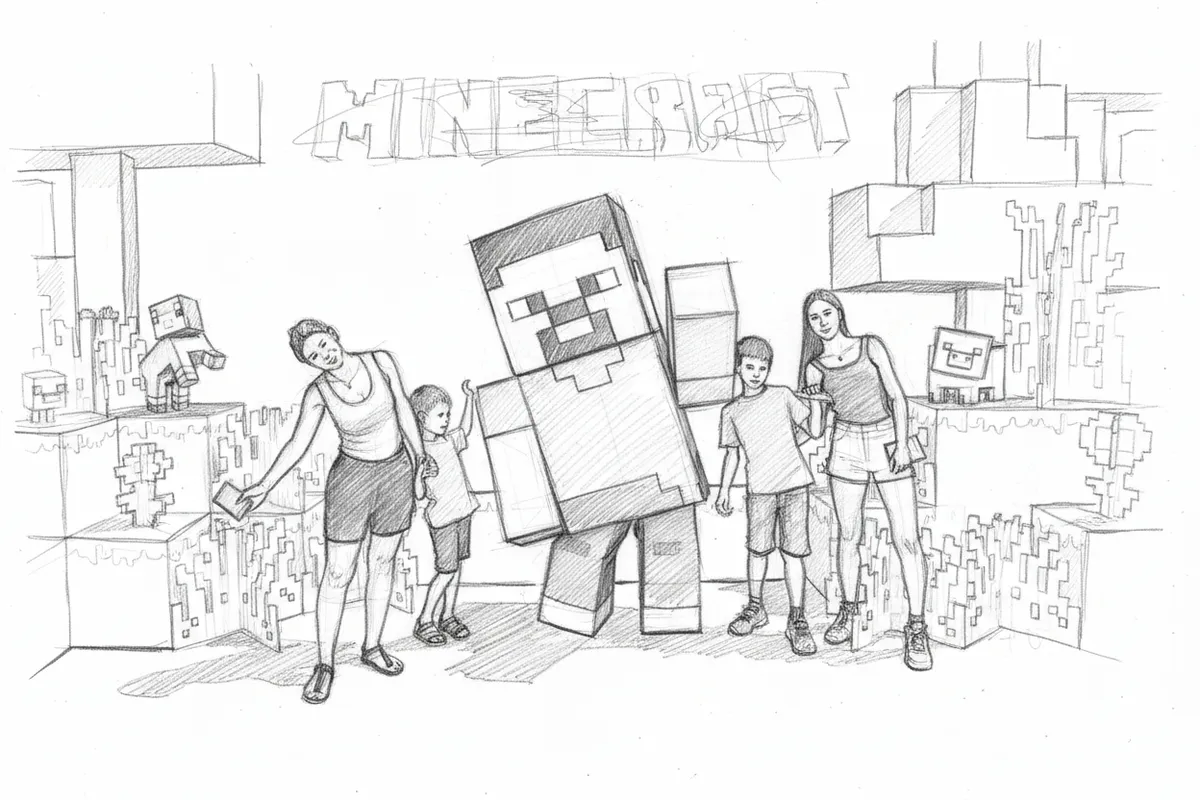 Illustrazione a corredo: Minecraft a Gardaland: perché solo due parchi in Europa ospitano i mob dal vivo?