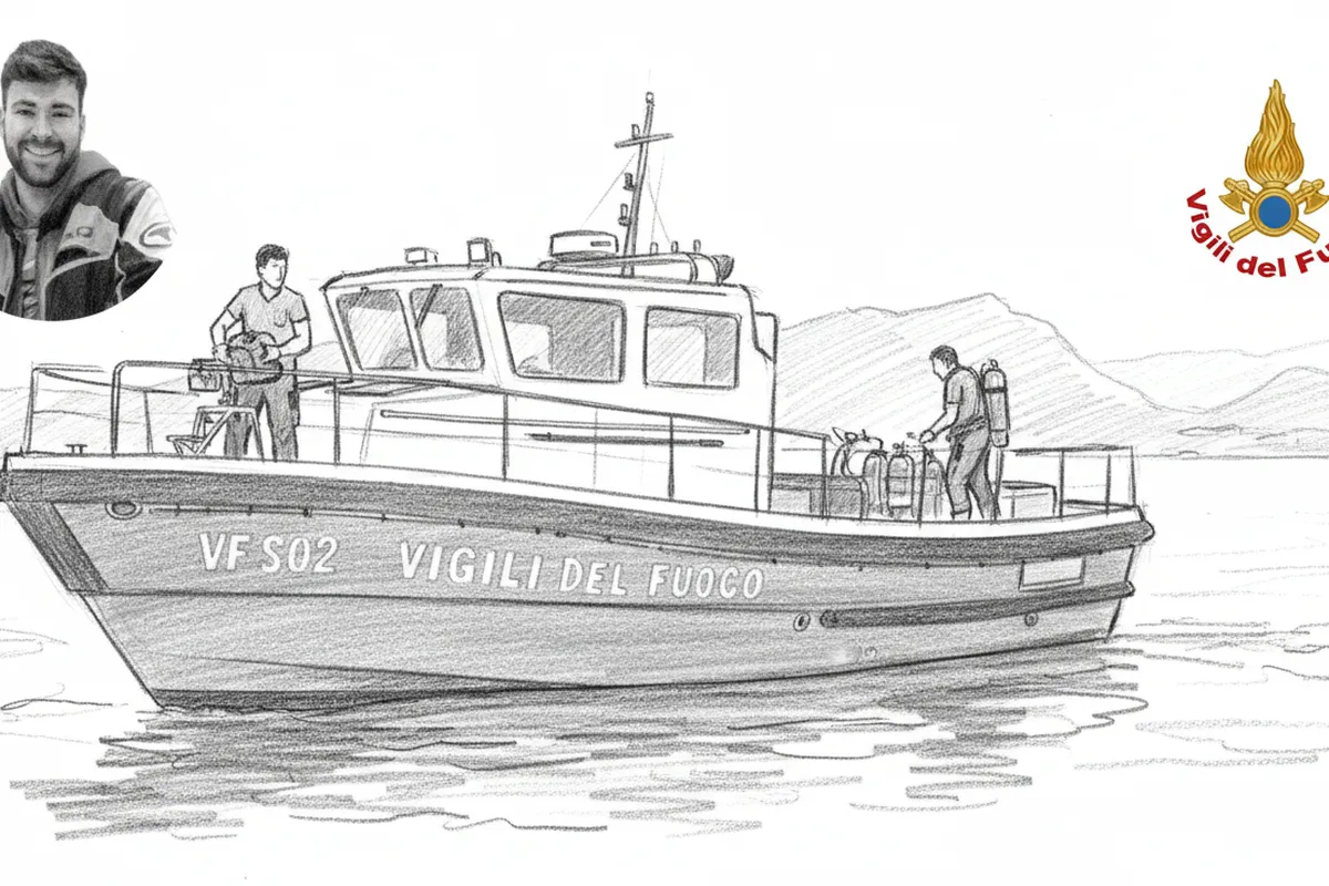 Illustrazione a corredo: Salva un bambino nel Garda e scompare nel nulla: la tragica scoperta a 50 metri di profondità