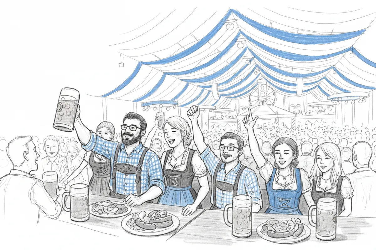 Illustrazione a corredo: Brescia si prepara all'Oktoberfest: 16 giorni di festa, birra e specialità bavaresi a San Polo
