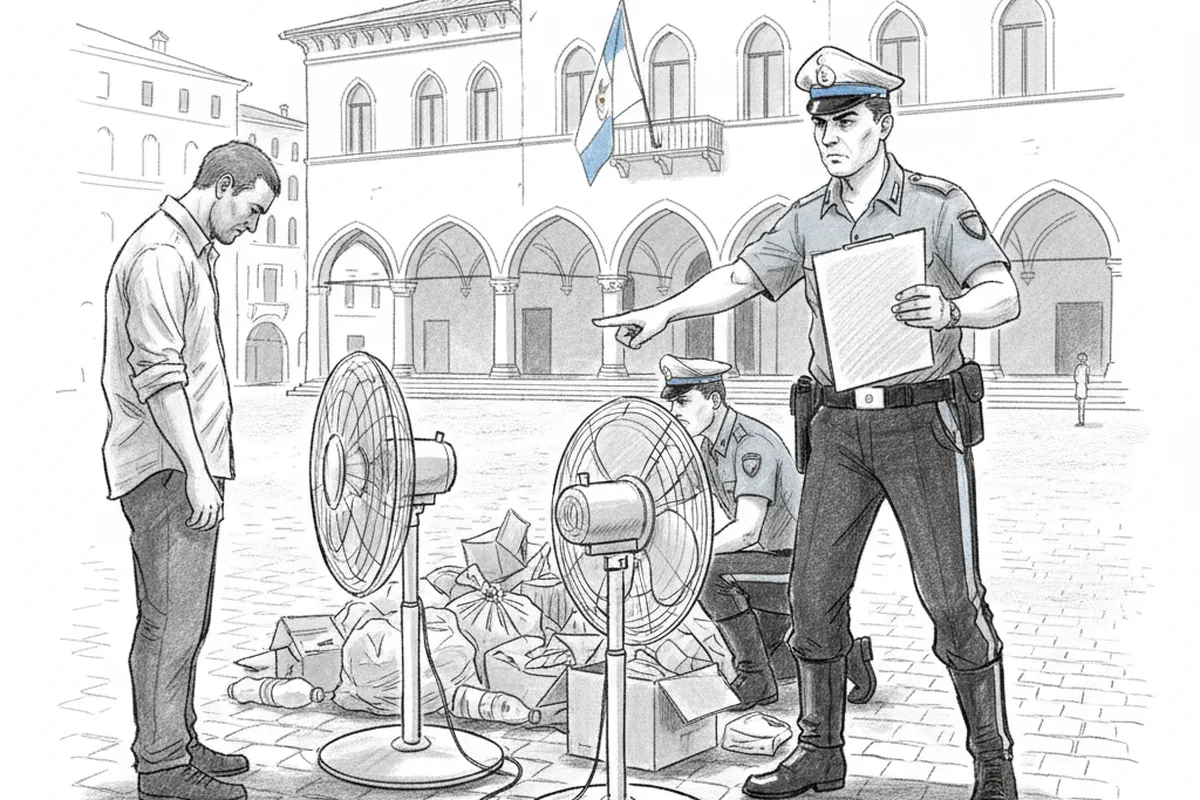 Illustrazione a corredo: 4.800 euro di multa a Iseo: cosa aveva abbandonato in piazza?