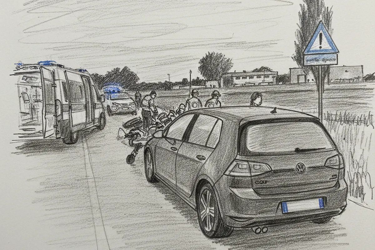 Illustrazione a corredo: Adro, ciclista 34enne travolta da un'auto in via San Pancrazio: cosa sappiamo