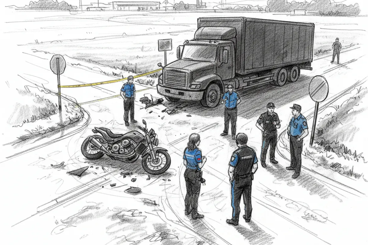 Illustrazione a corredo: Sabato di sangue sulla Sp37: chi era il motociclista morto vicino all'aeroporto di Montichiari