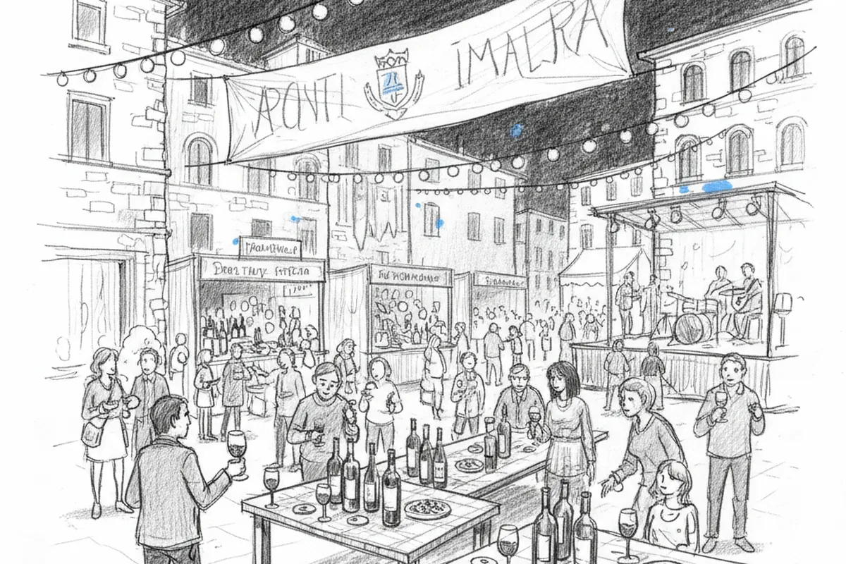 Illustrazione a corredo: 100 vini da tutta Italia: cosa nasconde il borgo che li ha rubati tutti?