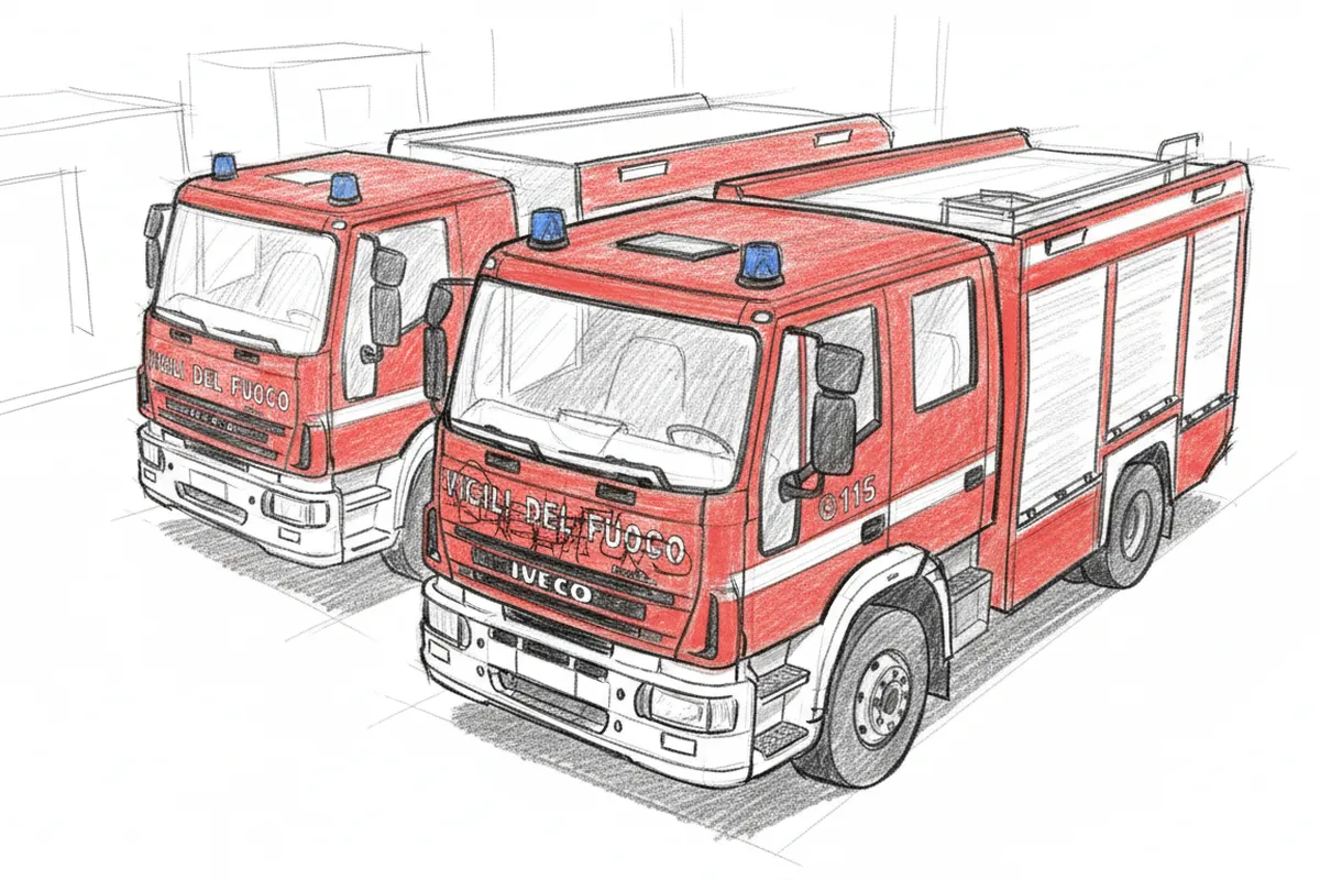 Illustrazione a corredo: Incendio al Villaggio Sereno, sei famiglie evacuate: potranno rientrare a casa?