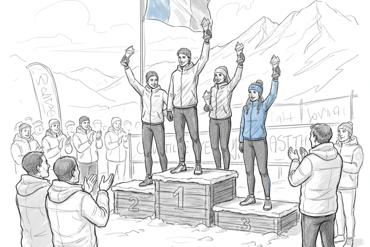 Illustrazione a corredo: Sulle tracce dei Giochi: chi sono i quattro atleti che hanno firmato la prima storica Cortina 56-26?