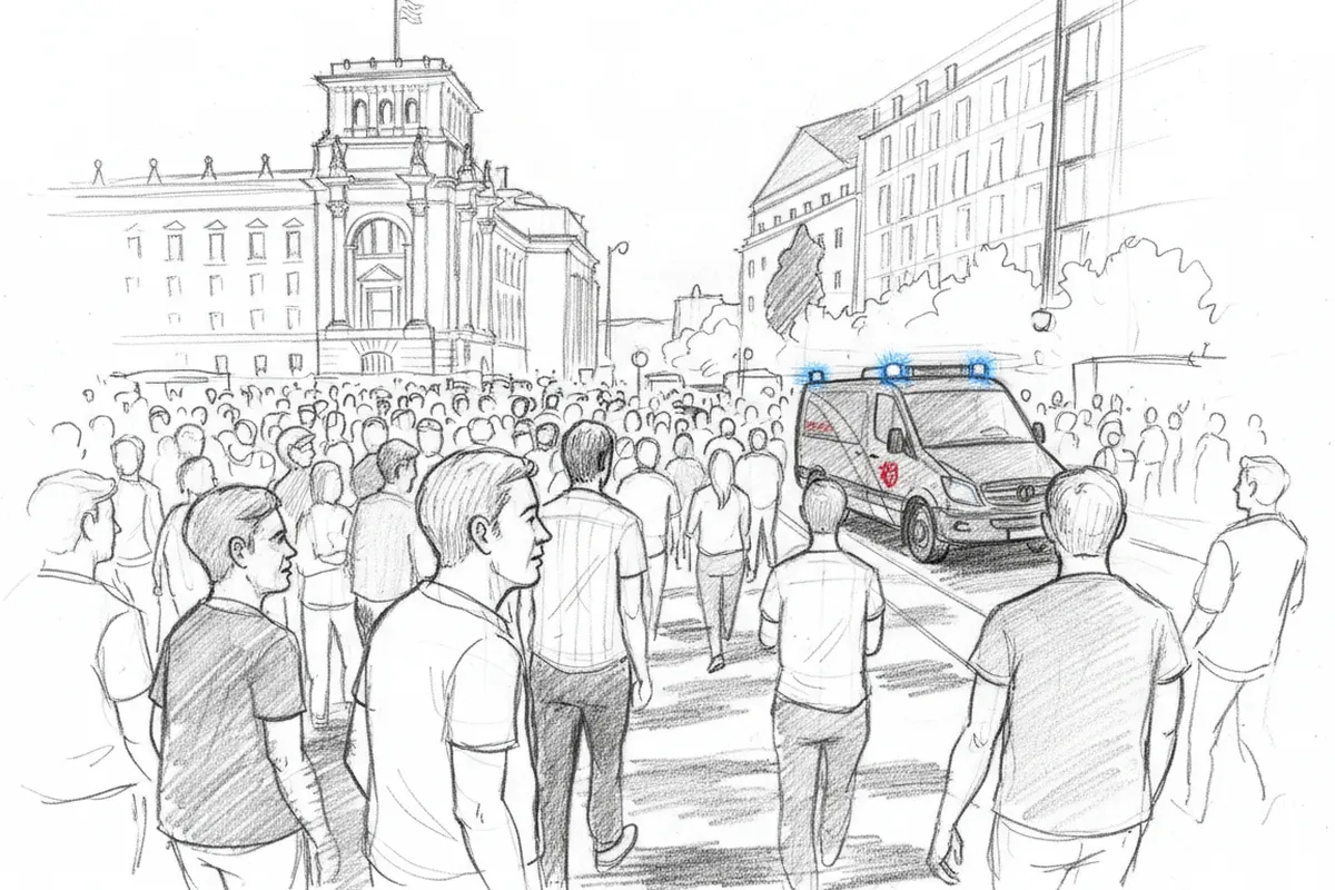Illustrazione a corredo: Berlino, furgone sulla folla al Pride: un morto e 15 feriti