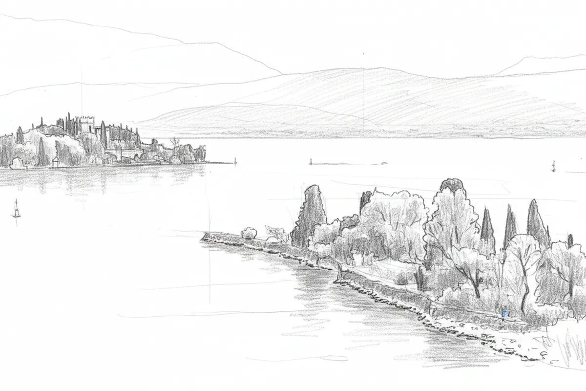 Illustrazione a corredo: Concerto all'alba sul Garda: perché svegliarsi alle 6 per il Davide Ghidoni Trio?