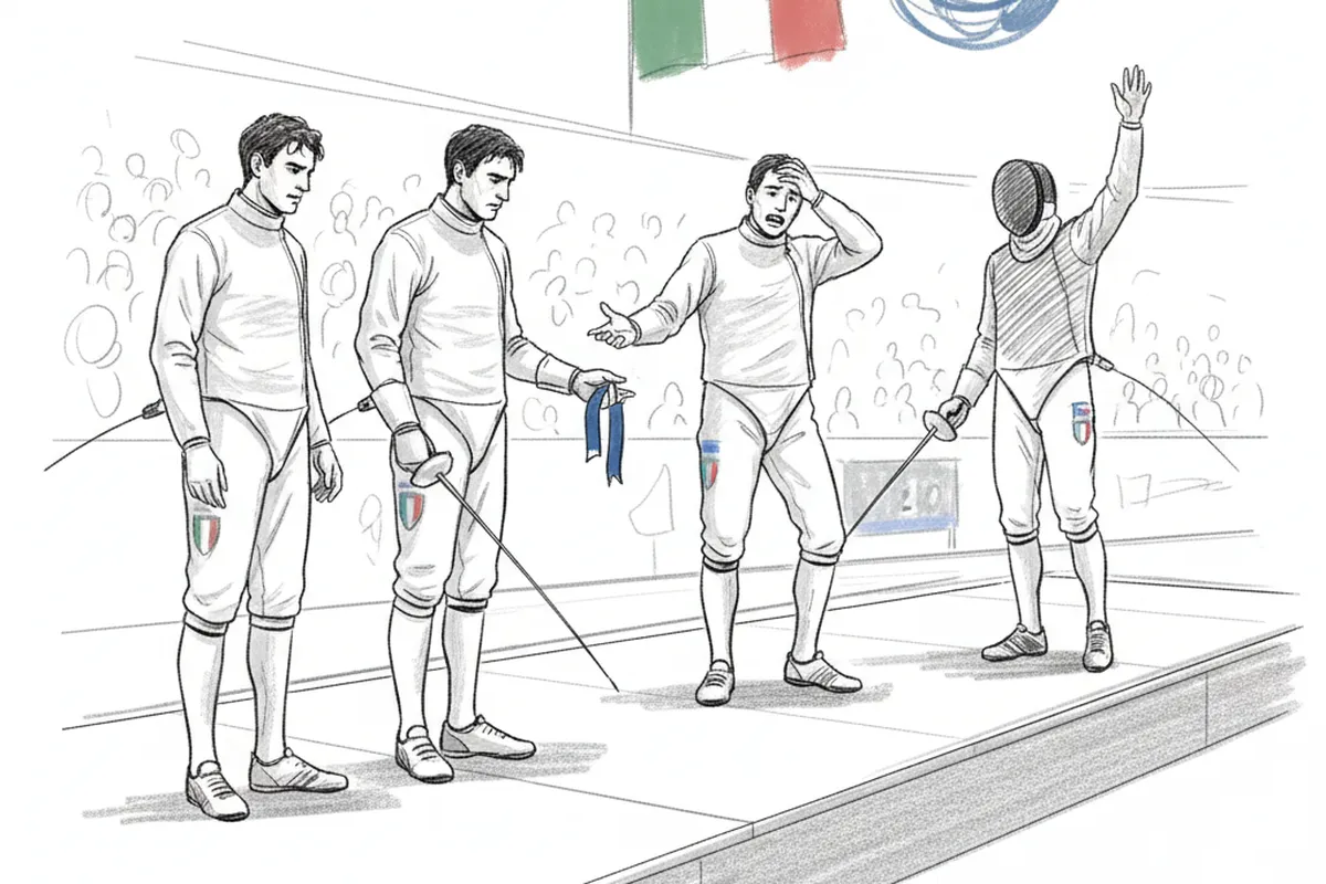 Illustrazione a corredo: Tre finali mondiali e una beffa all'ultimo secondo: ecco perché l'Italia della scherma mastica amaro a Hong Kong