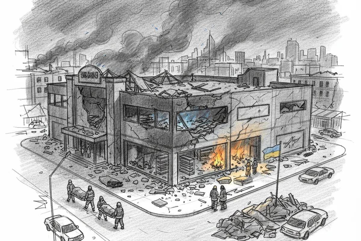 Illustrazione a corredo: Raid russi in Ucraina, almeno otto morti in 24 ore