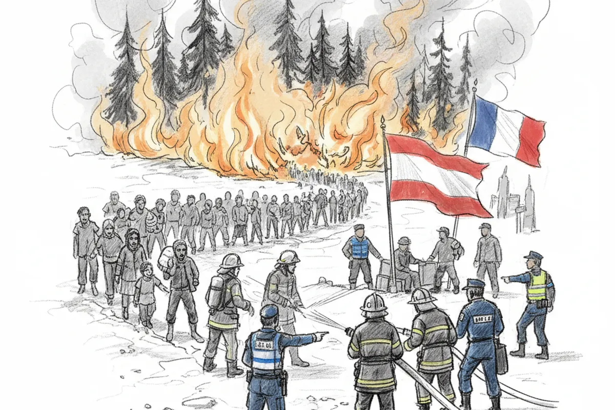 Illustrazione a corredo: Incendi devastanti in Francia e Spagna, evacuate oltre 320mila persone