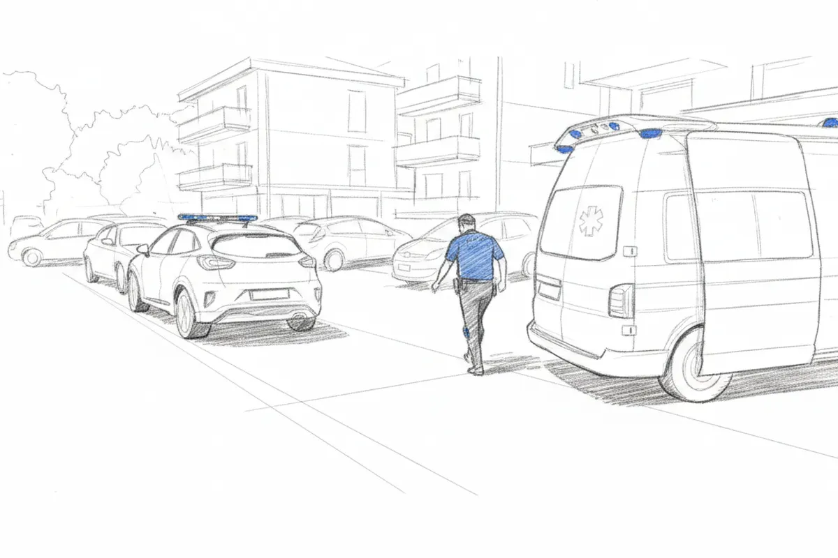 Illustrazione a corredo: Investe un motociclista, lo consola e poi fugge: chi c'era davvero al volante?