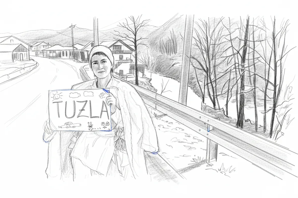 Illustrazione a corredo: Il suo viaggio per la pace in abito da sposa finì nel modo più tragico: ora la sua arte rinasce a Boario