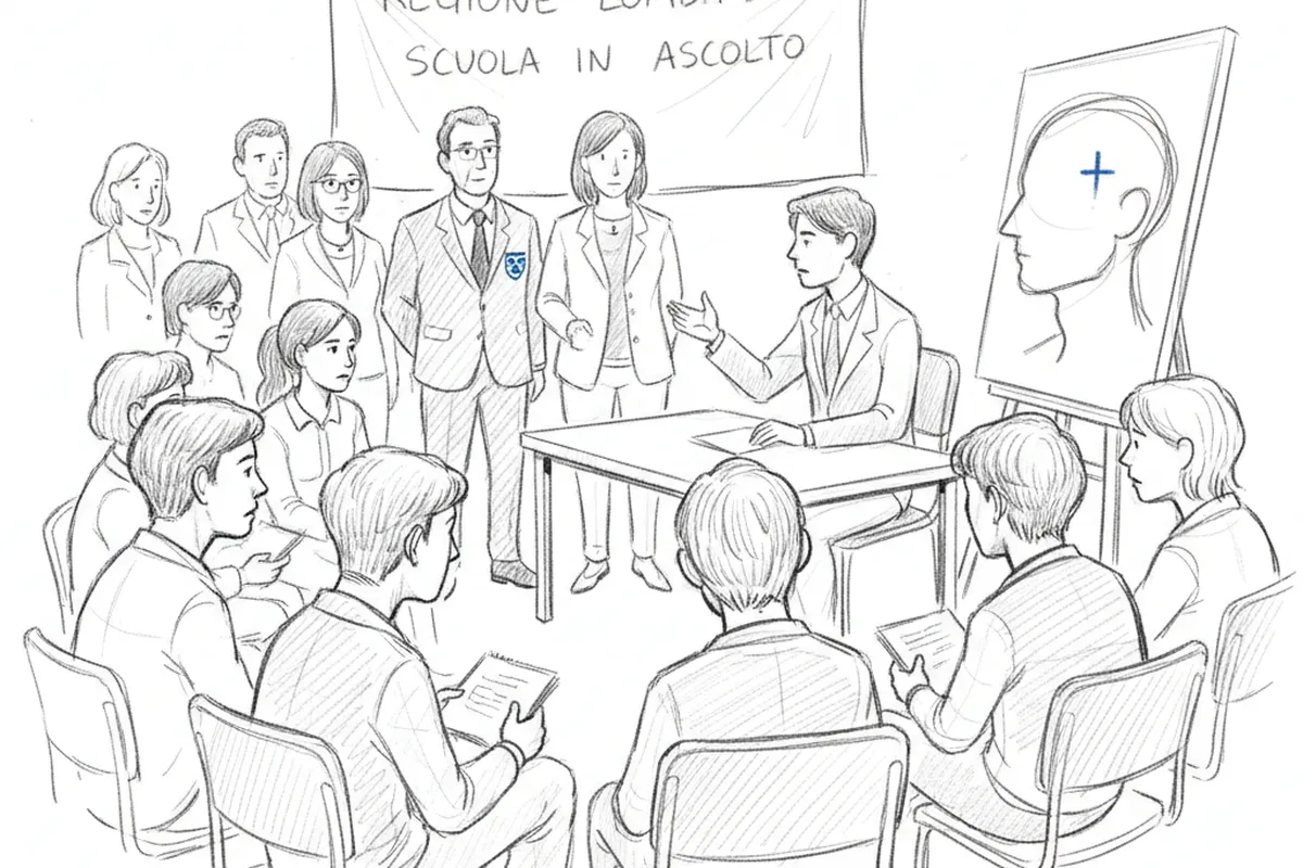 Illustrazione a corredo: Prof accoltellata, la Lombardia corre ai ripari: un piano da migliaia di colloqui per aiutare gli studenti