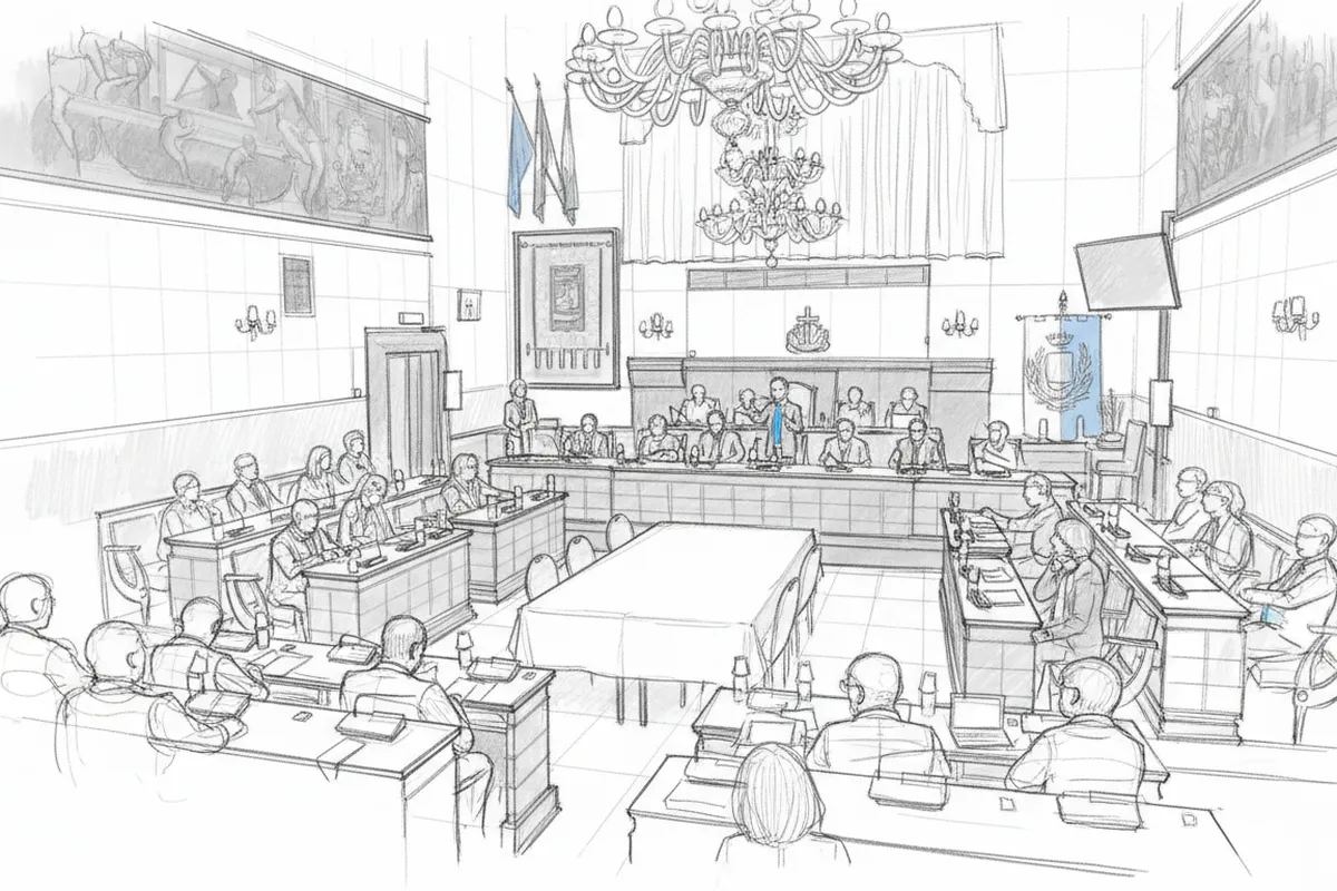 Illustrazione a corredo: Salario minimo a 9€ cancellato, uffici a 40 gradi e un dossier che scotta: scontro totale in Consiglio a Brescia!
