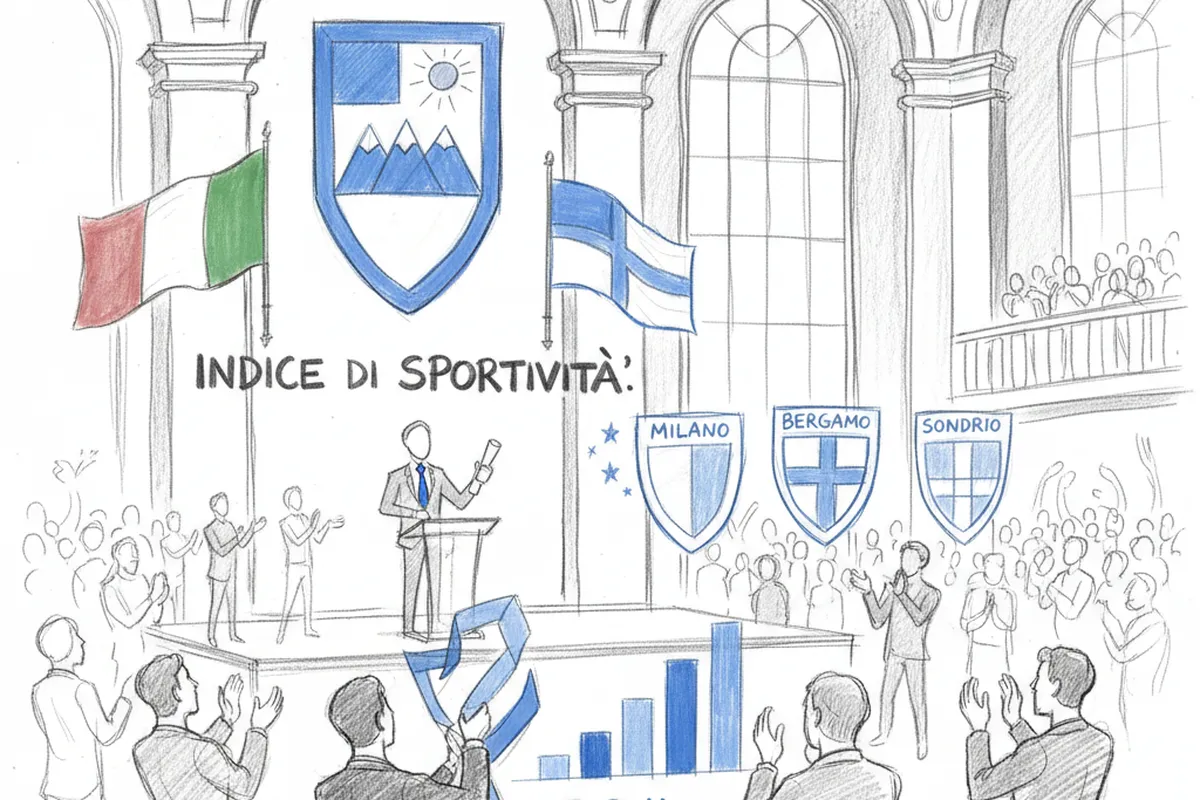Illustrazione a corredo: Qual è la provincia più sportiva d'Italia? La risposta del Sole 24 Ore che premia la Lombardia