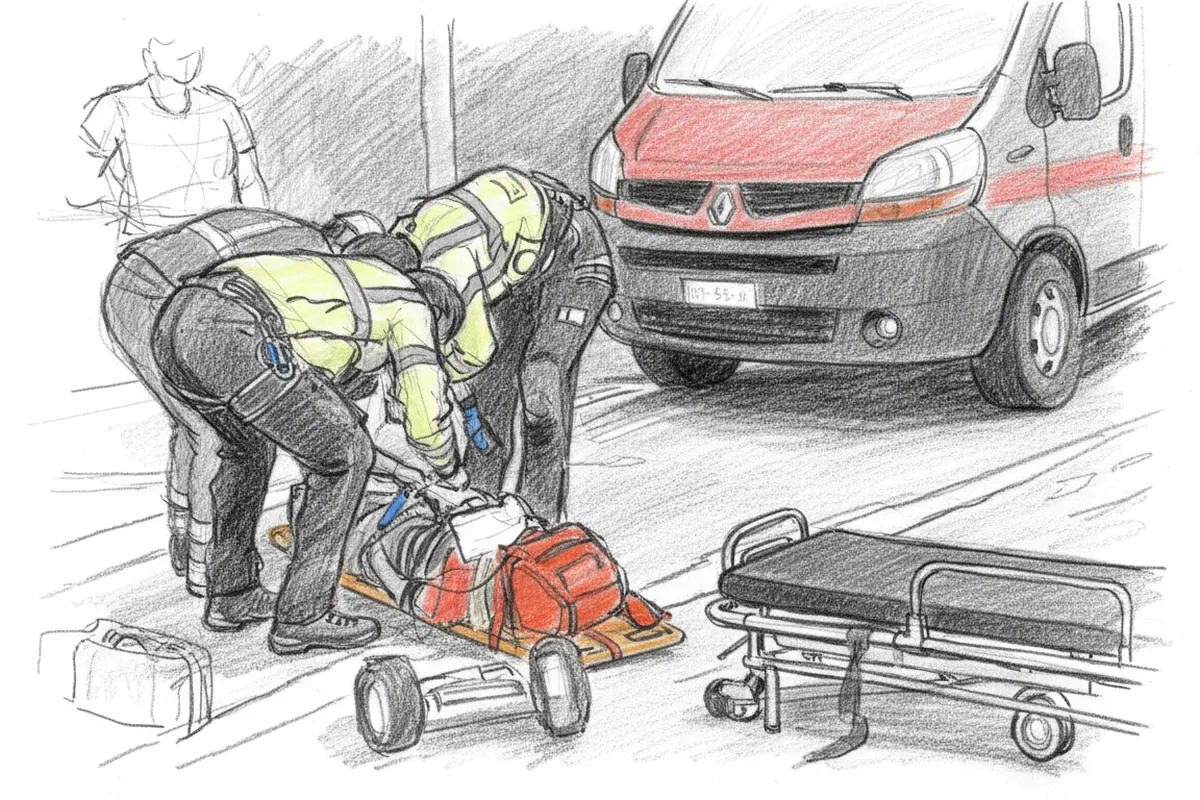 Illustrazione a corredo: Cade dal cassone di un camion alla Setrans: operaio in codice rosso, cosa è successo