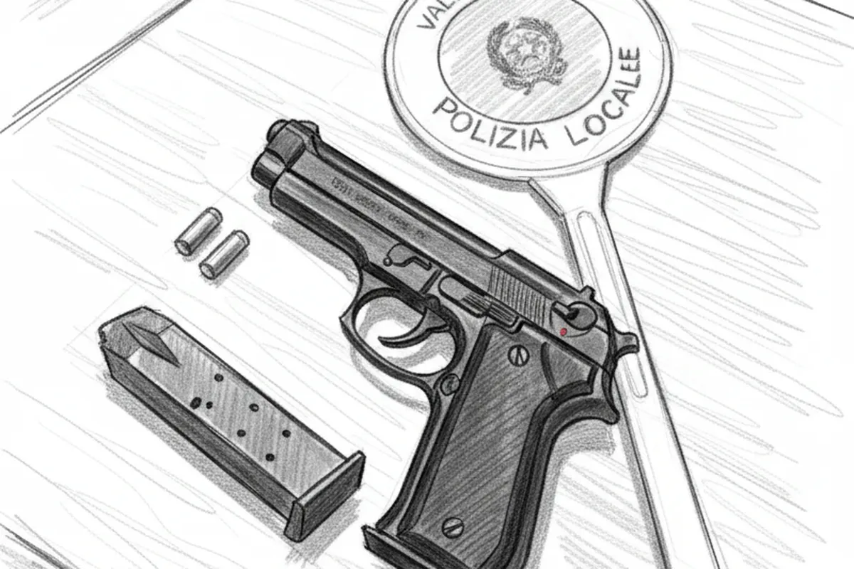 Illustrazione a corredo: Pistola, proiettili e passamontagna nel borsello: cosa nascondeva il ragazzo fermato in Vallesabbia?