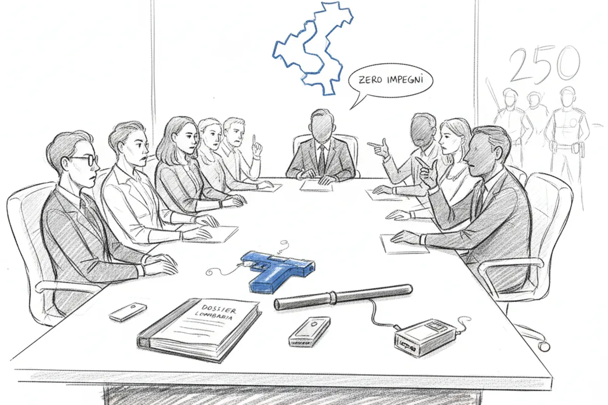 Illustrazione a corredo: Un anno di attesa e zero risposte: cosa nasconde la Regione sulla Polizia Locale?