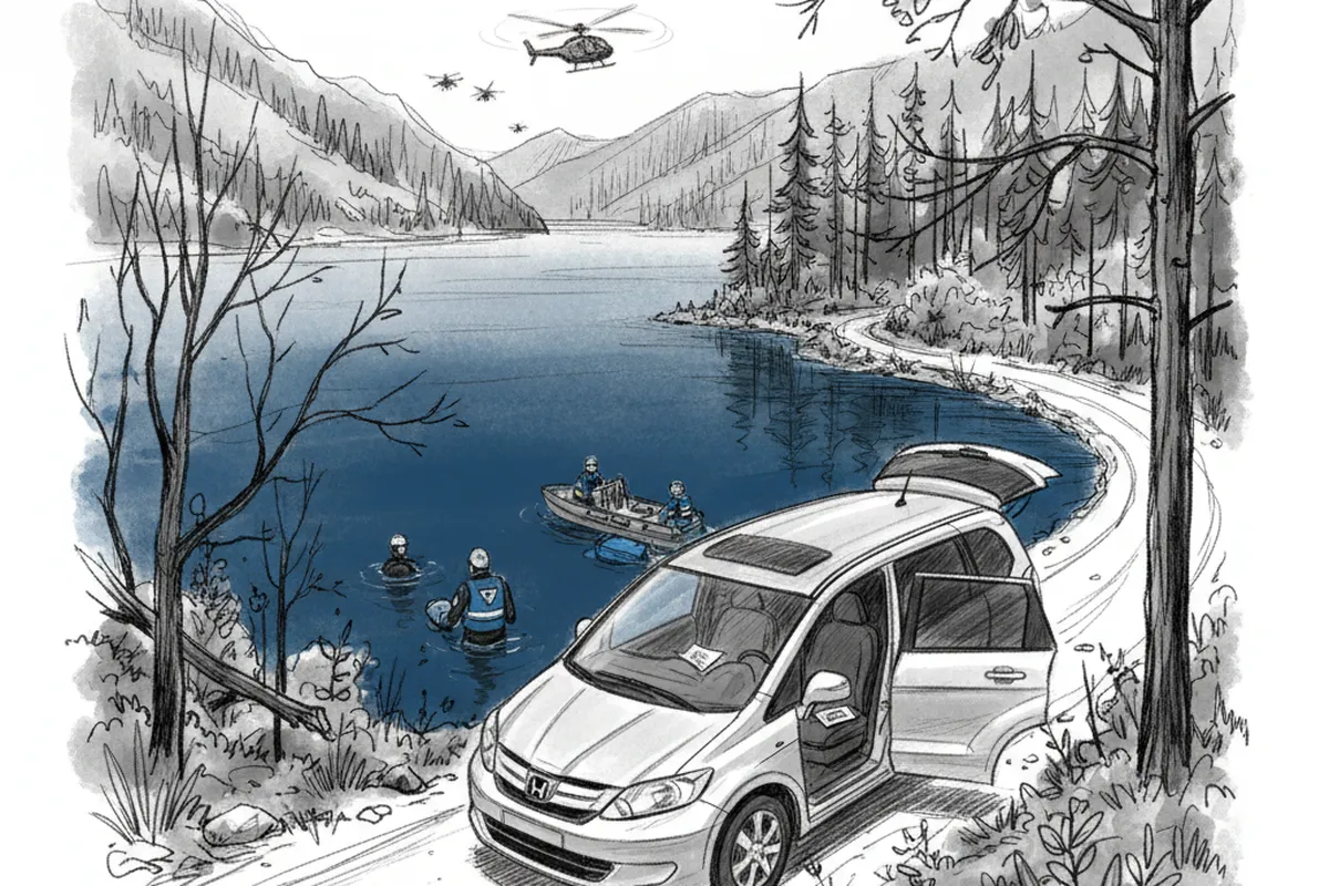Illustrazione a corredo: Eugenio Pea scomparso nel nulla: perché quel dettaglio trovato nell'auto parcheggiata a Idro allarma tutti?