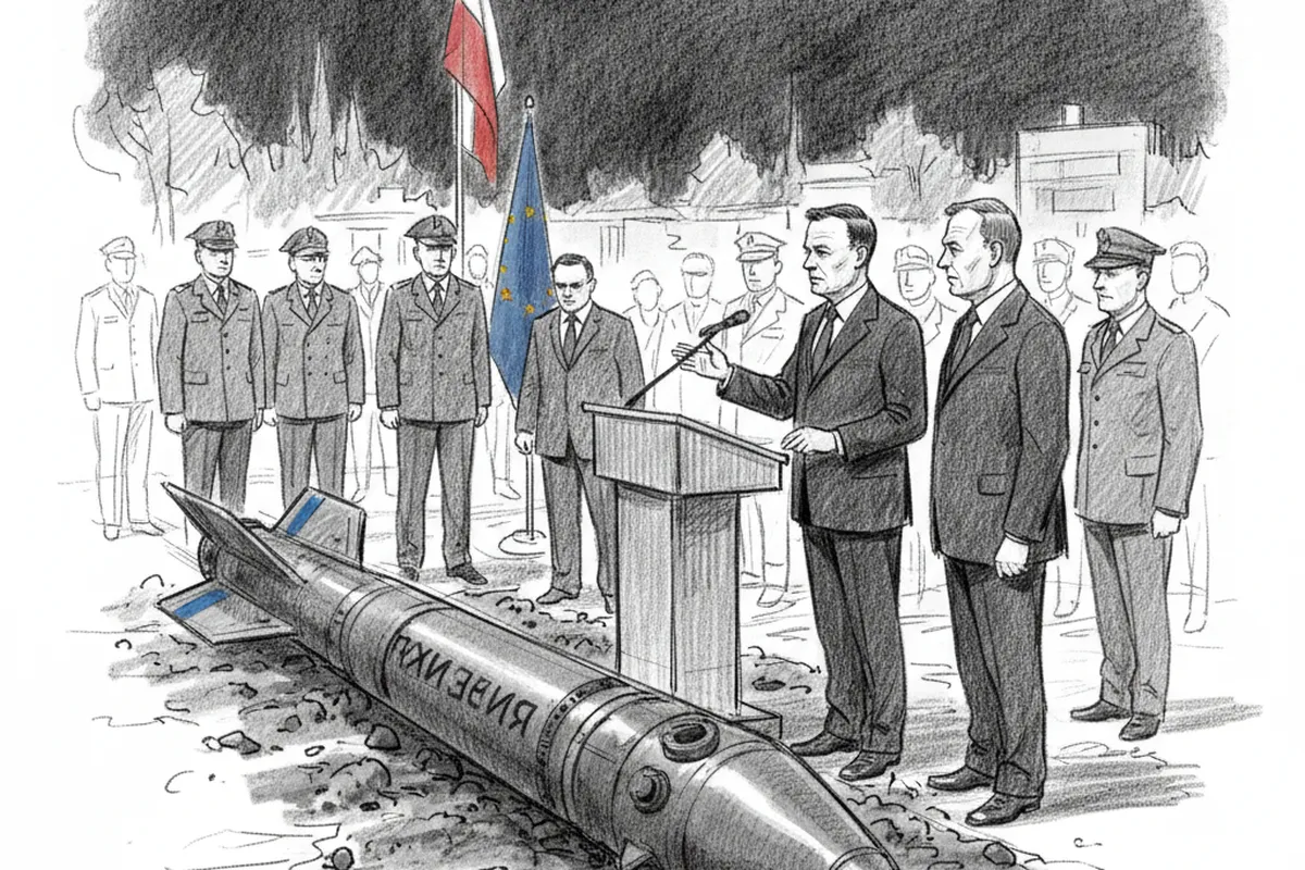 Illustrazione a corredo: Missile cade vicino a Lublino, Tusk: "Prime analisi indicano origine russa"